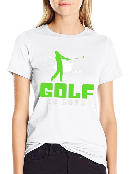Golf is Love T-Shirt - Golfer Silhouette