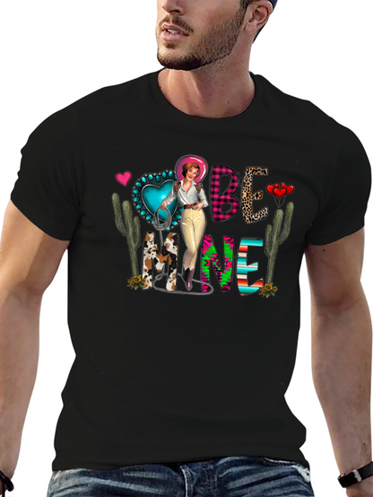 Be Mine Valentines Western Graphic Tee
