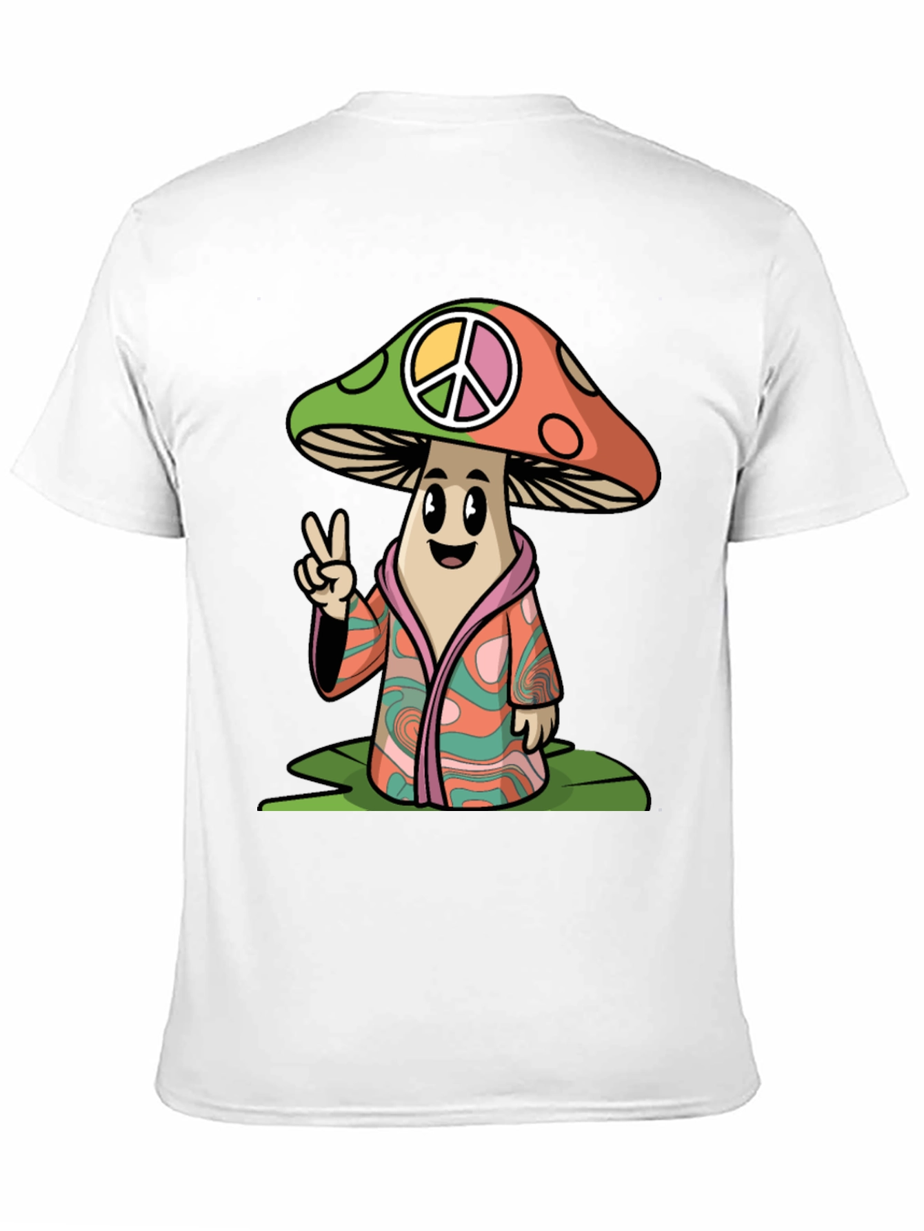 Peace Mushroom Graphic T-Shirt