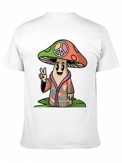 Peace Mushroom Graphic T-Shirt