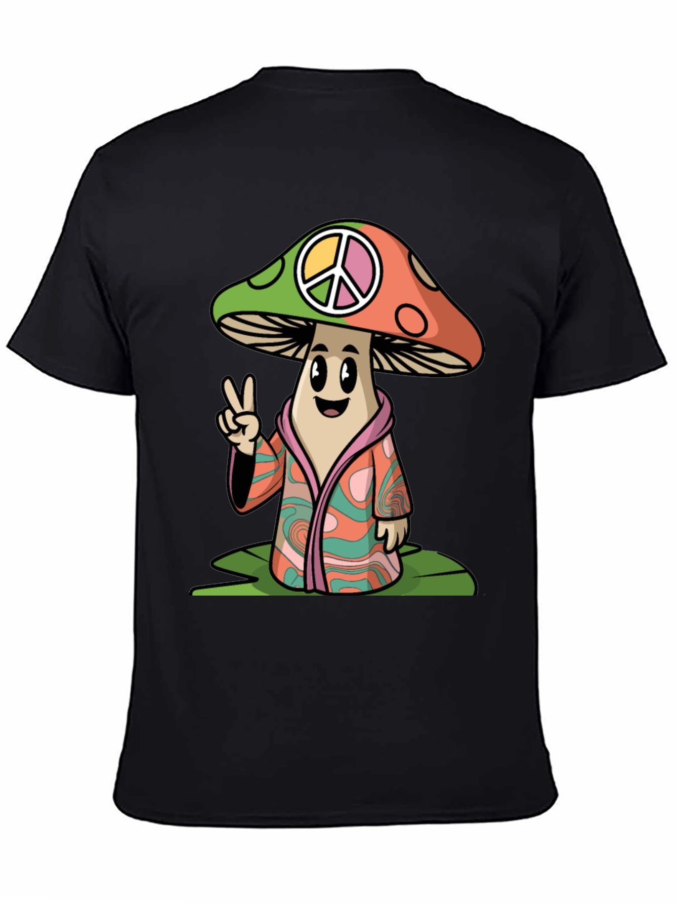 Peace Mushroom Graphic T-Shirt