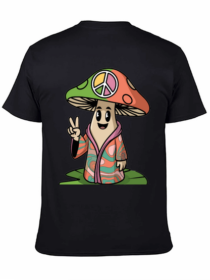 Peace Mushroom Graphic T-Shirt