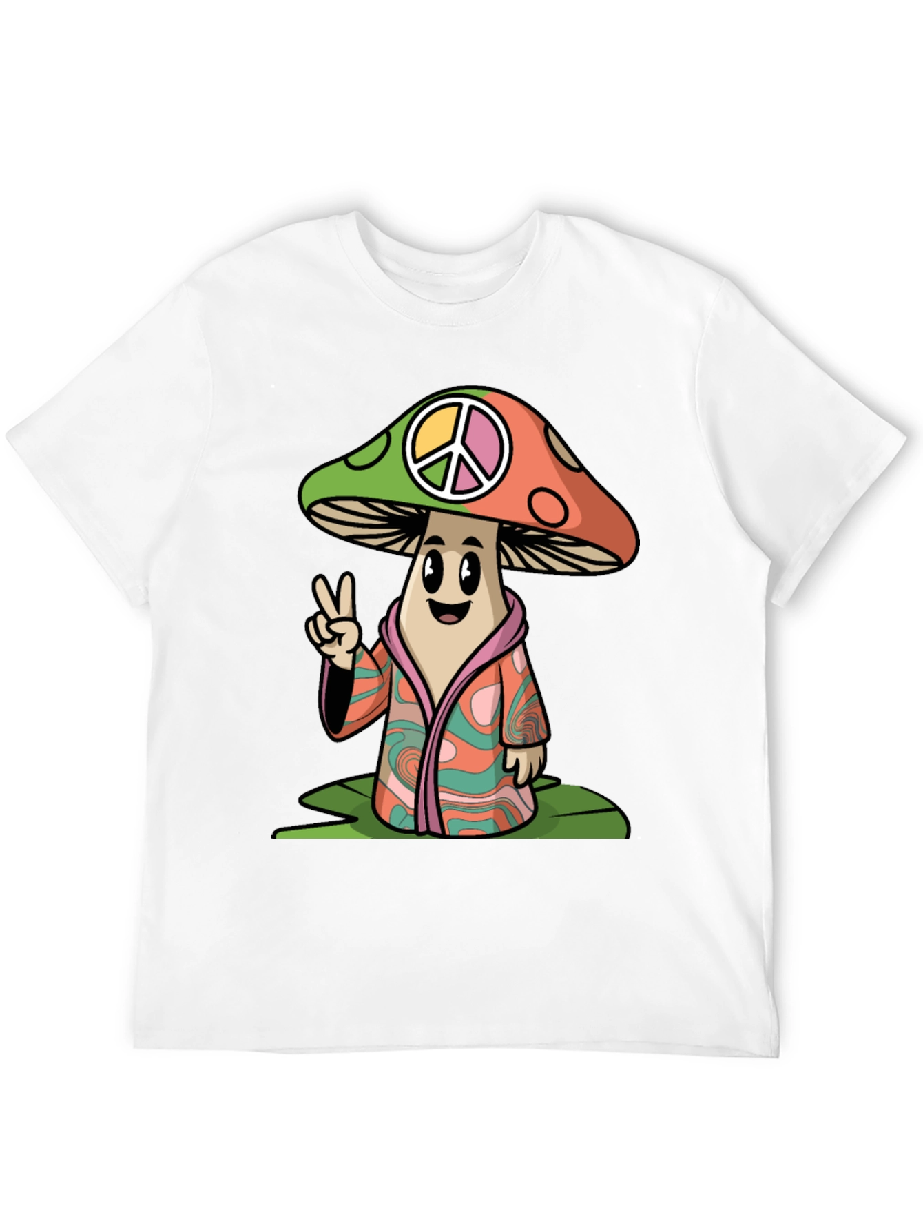 Peace Mushroom Graphic T-Shirt
