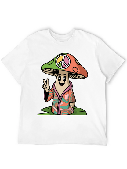 Peace Mushroom Graphic T-Shirt