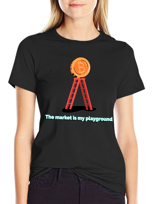 Bitcoin Market Playground T-Shirt - Crypto Trader Apparel