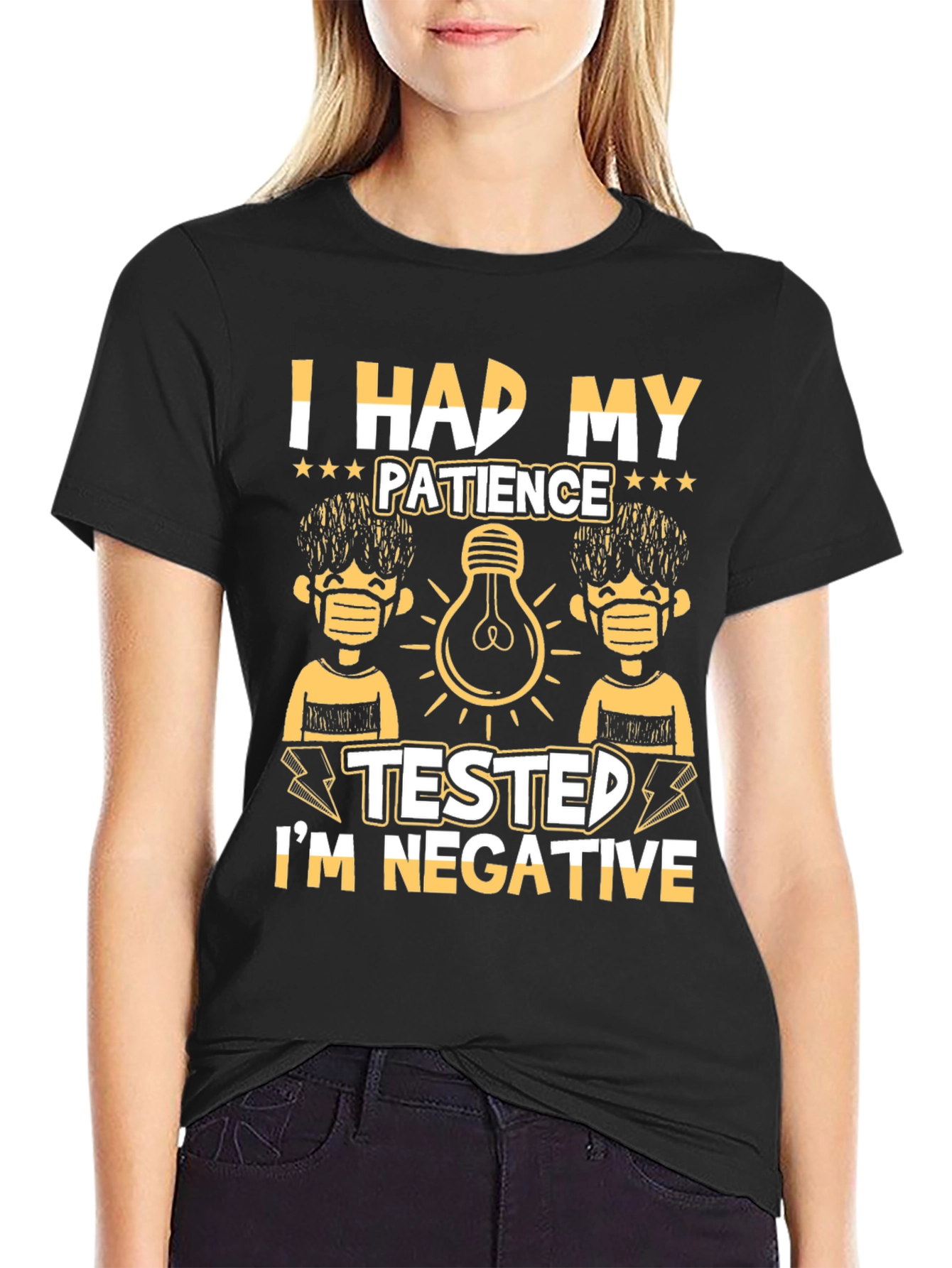 Patience Tested Negative Graphic T-Shirt