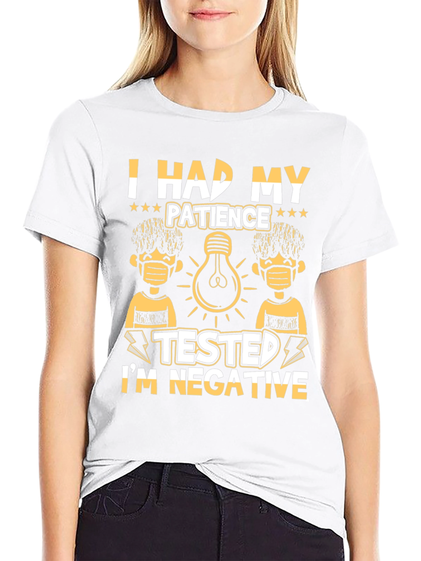 Patience Tested Negative Graphic T-Shirt