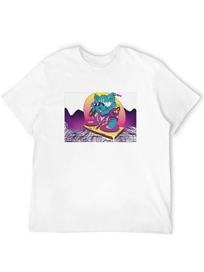 DJ Cat T-Shirt - Retro Style