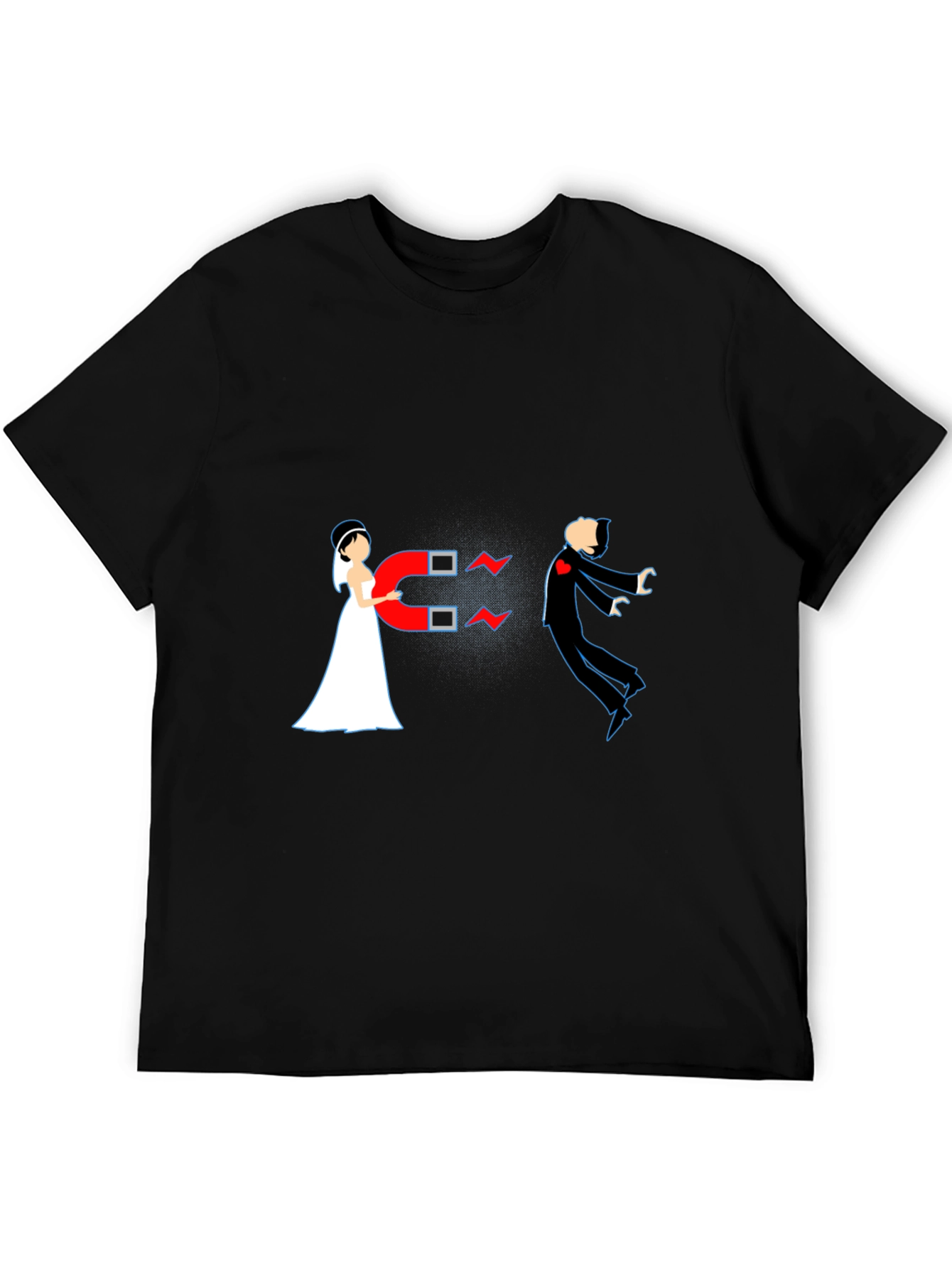Magnetic Bride Groom Funny T-Shirt