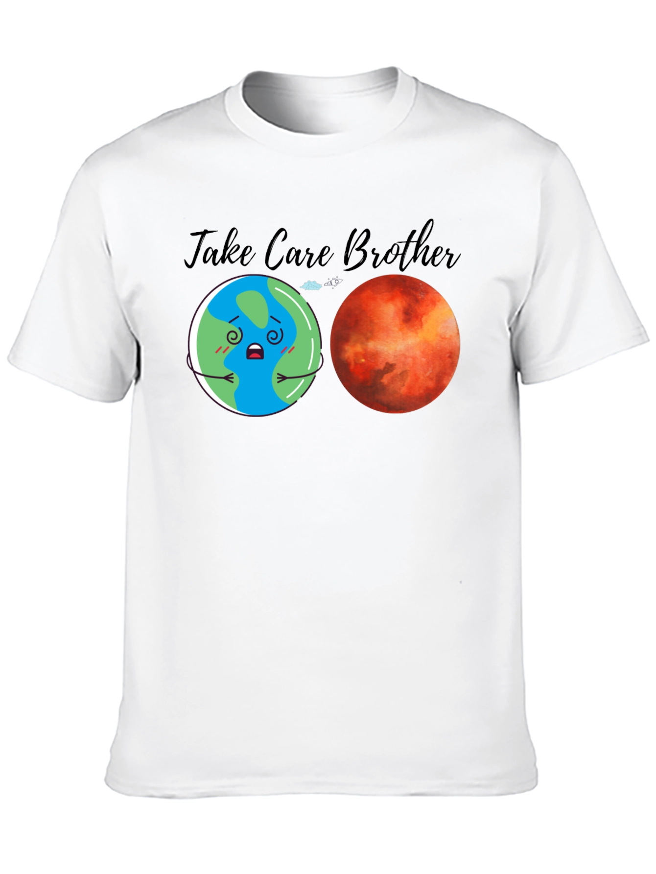 Take Care Brother Earth Mars Graphic Tee