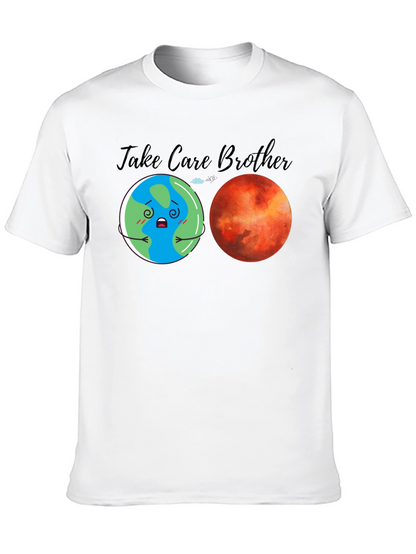 Take Care Brother Earth Mars Graphic Tee