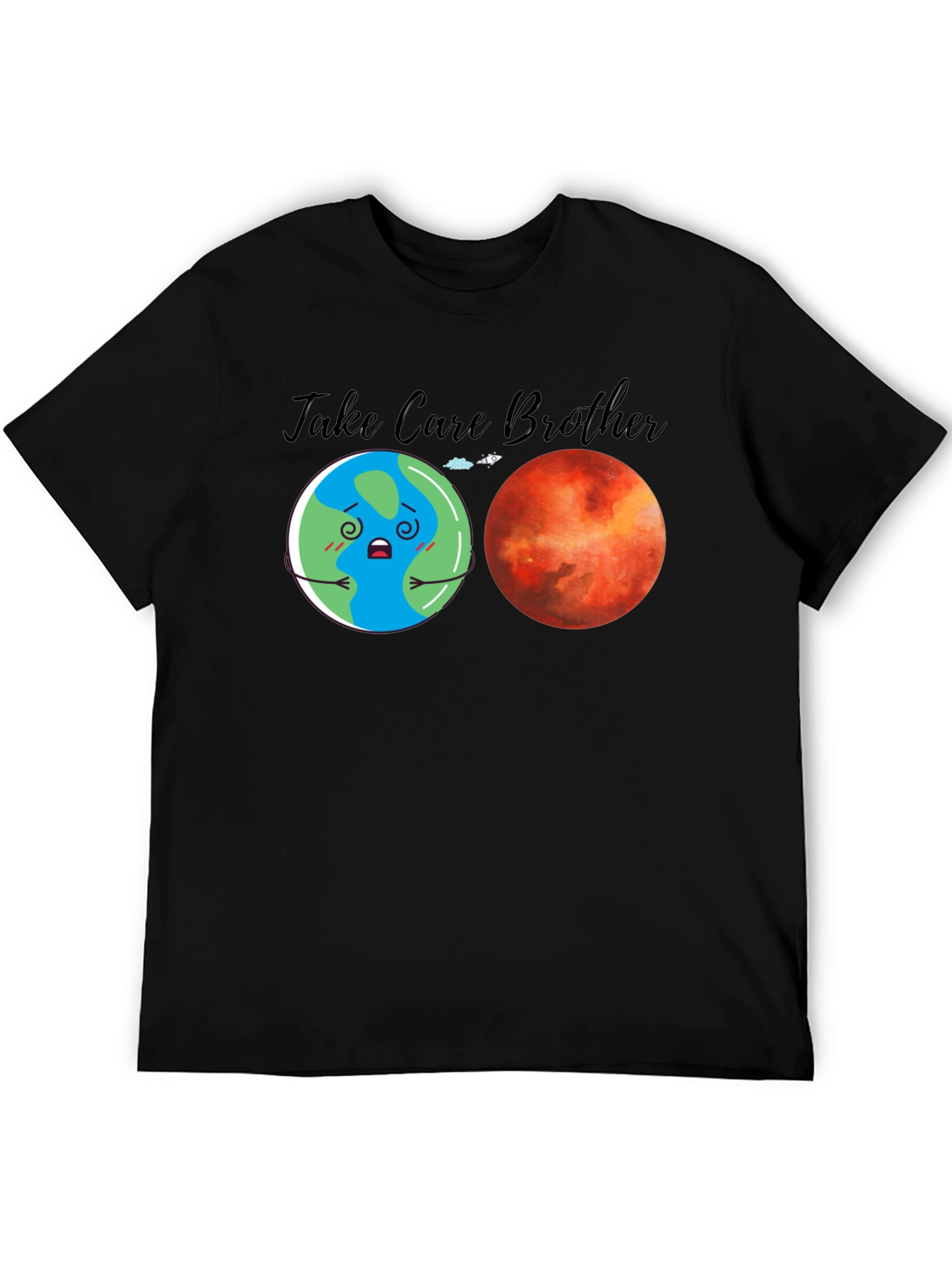 Take Care Brother Earth Mars Graphic Tee