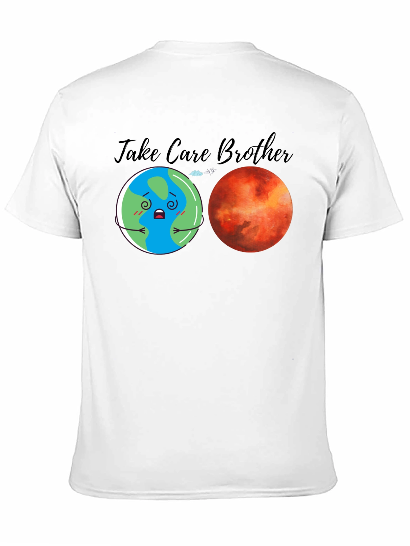 Take Care Brother Earth Mars Graphic Tee