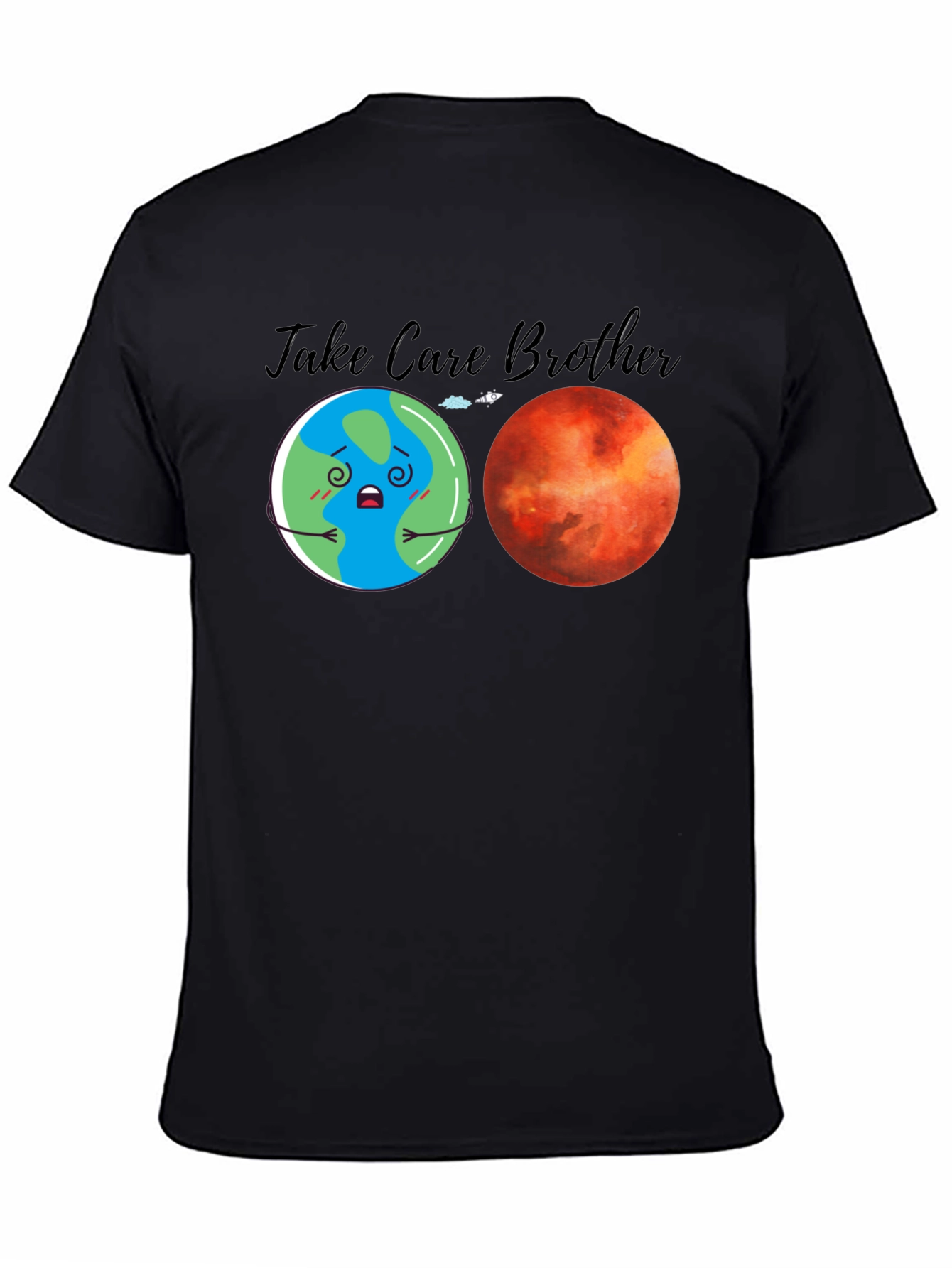 Take Care Brother Earth Mars Graphic Tee