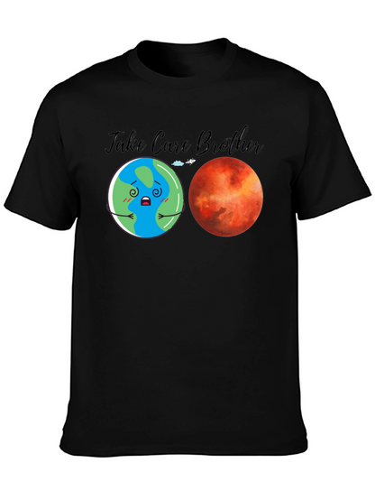 Take Care Brother Earth Mars Graphic Tee