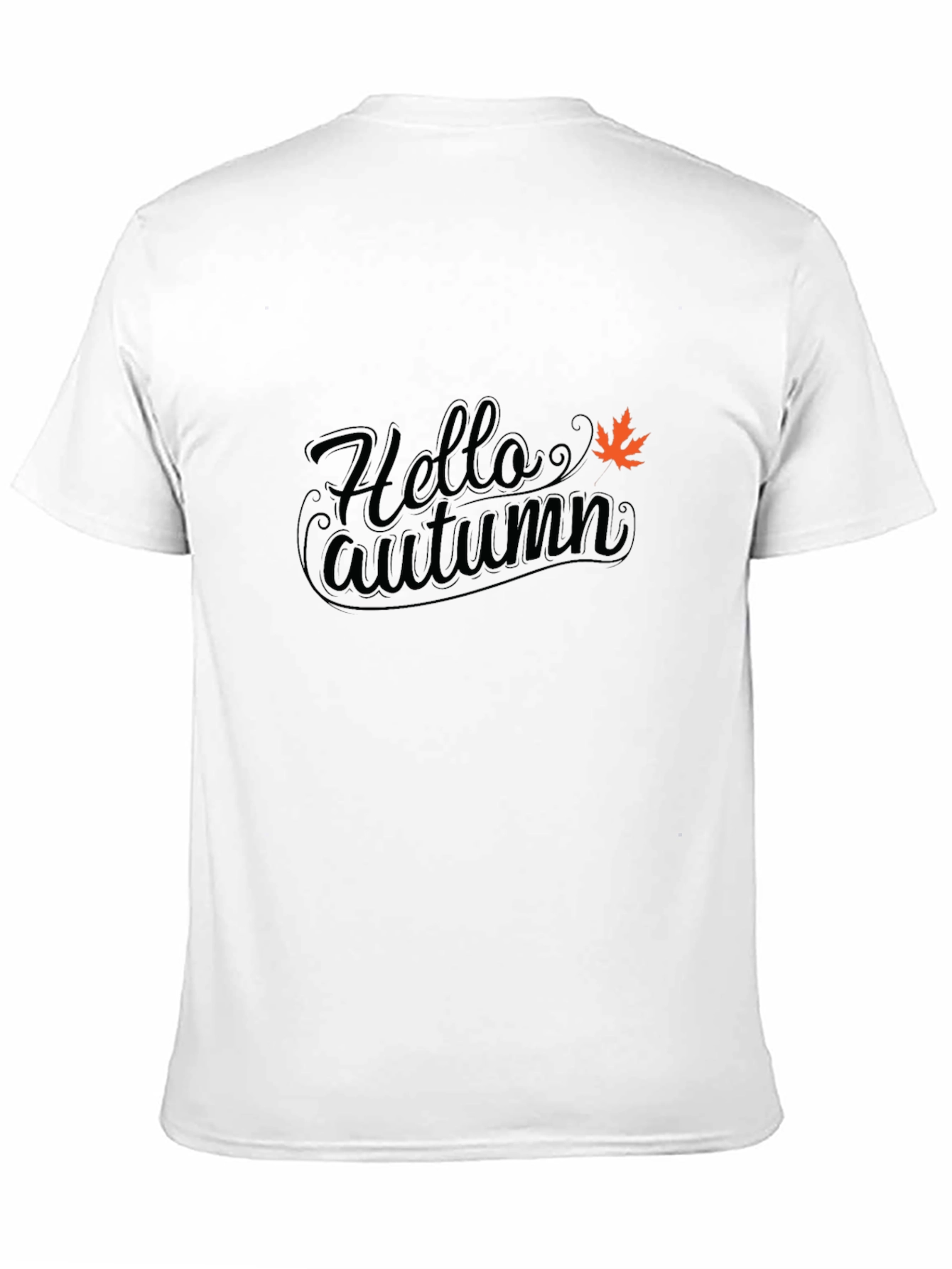 Hello Autumn Black T-Shirt