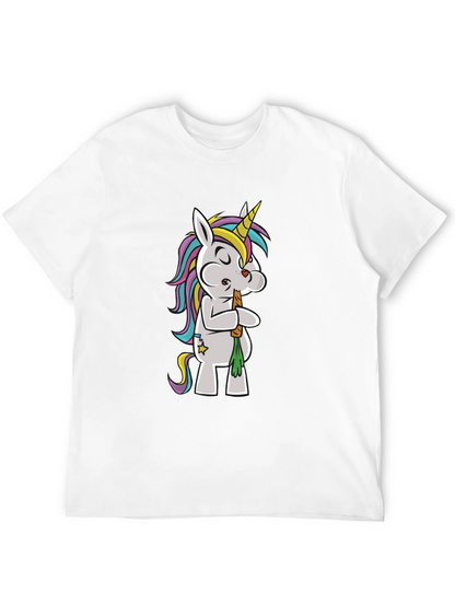 Unicorn Smoking Weed Funny T-Shirt