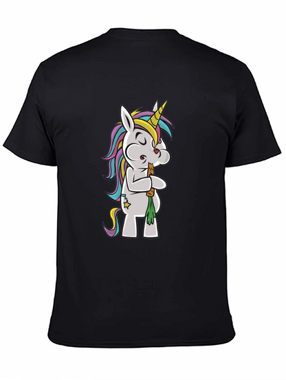 Unicorn Smoking Weed Funny T-Shirt