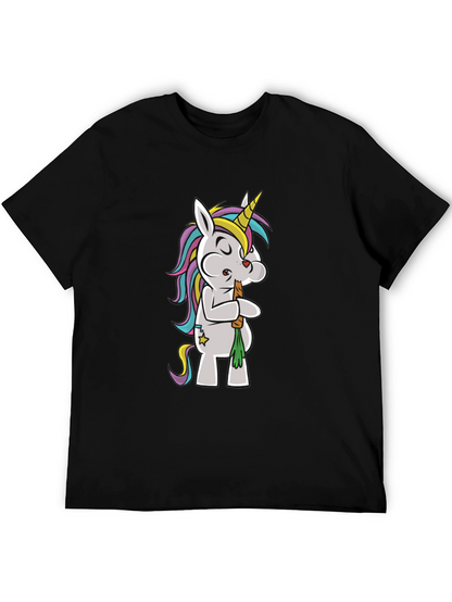 Unicorn Smoking Weed Funny T-Shirt