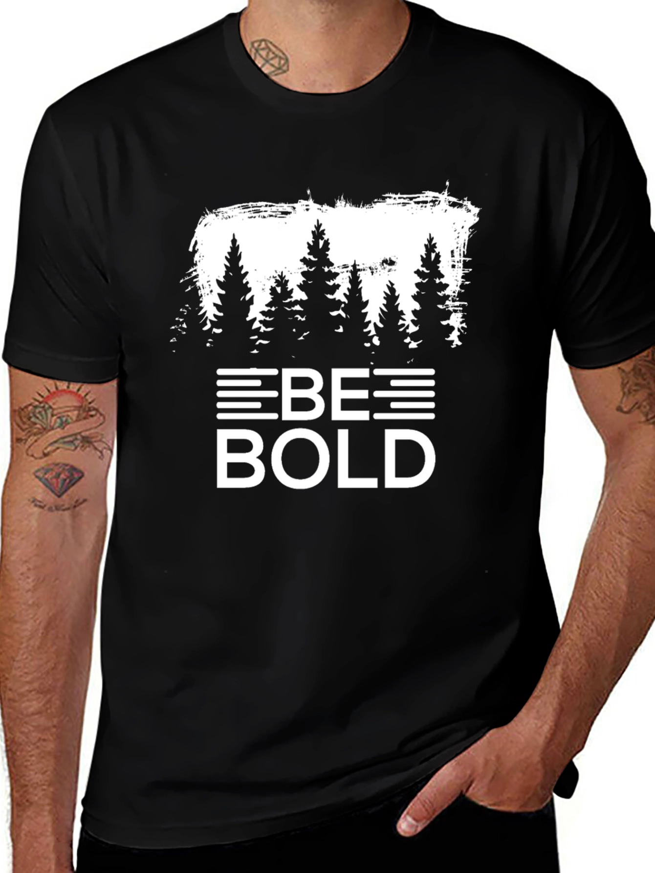Be Bold Graphic Tee - Nature Inspired Design