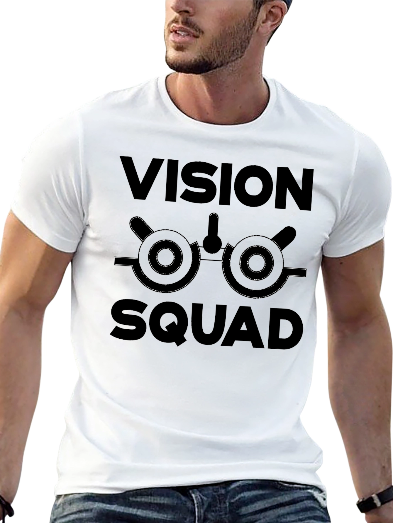 Vision Squad Black Graphic T-Shirt