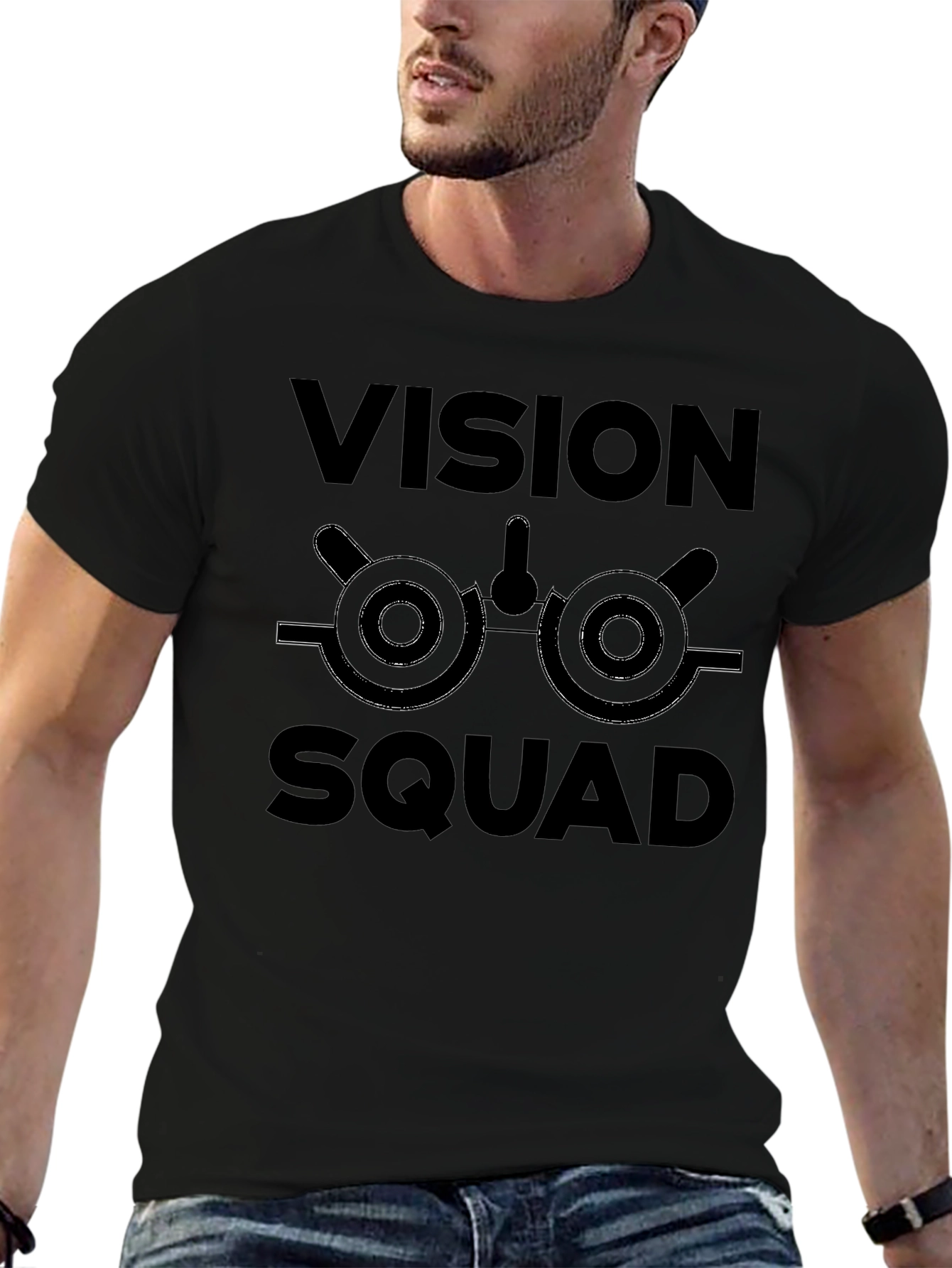 Vision Squad Black Graphic T-Shirt