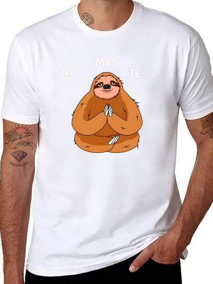 Namaste Sloth Graphic Tee - Yoga Humor
