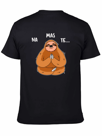 Namaste Sloth Graphic Tee - Yoga Humor