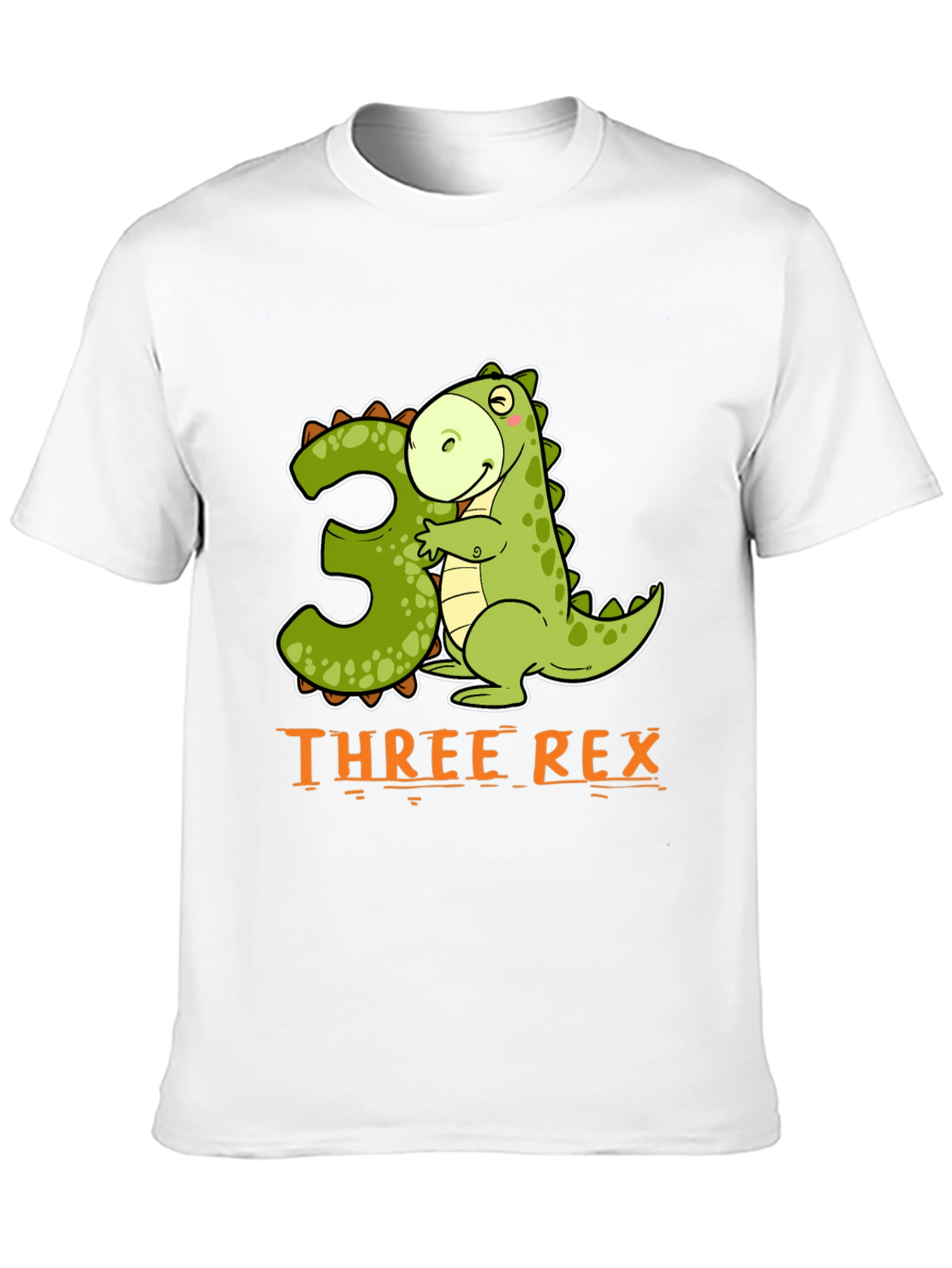 Three Rex Dinosaur Birthday T-Shirt