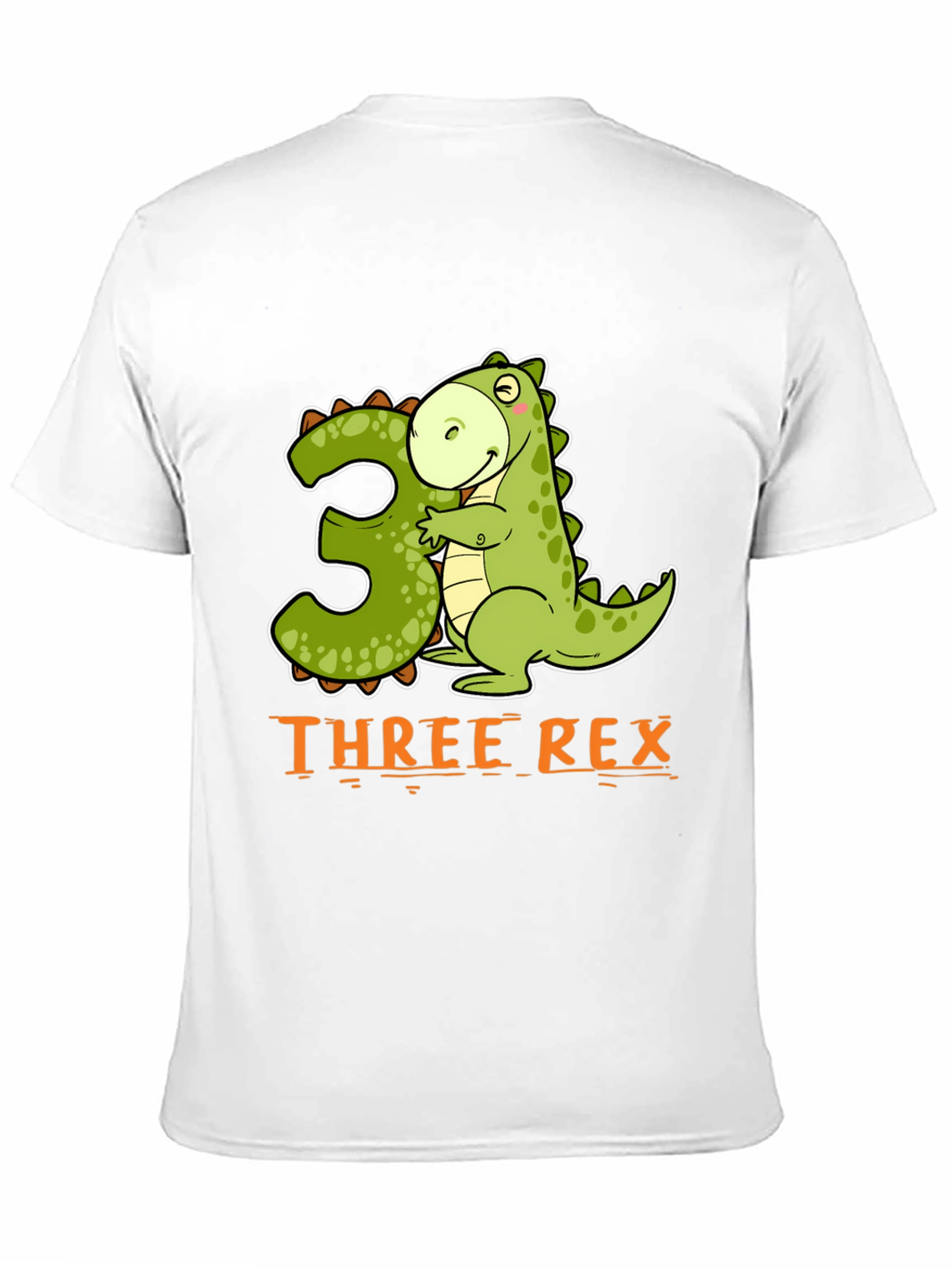 Three Rex Dinosaur Birthday T-Shirt