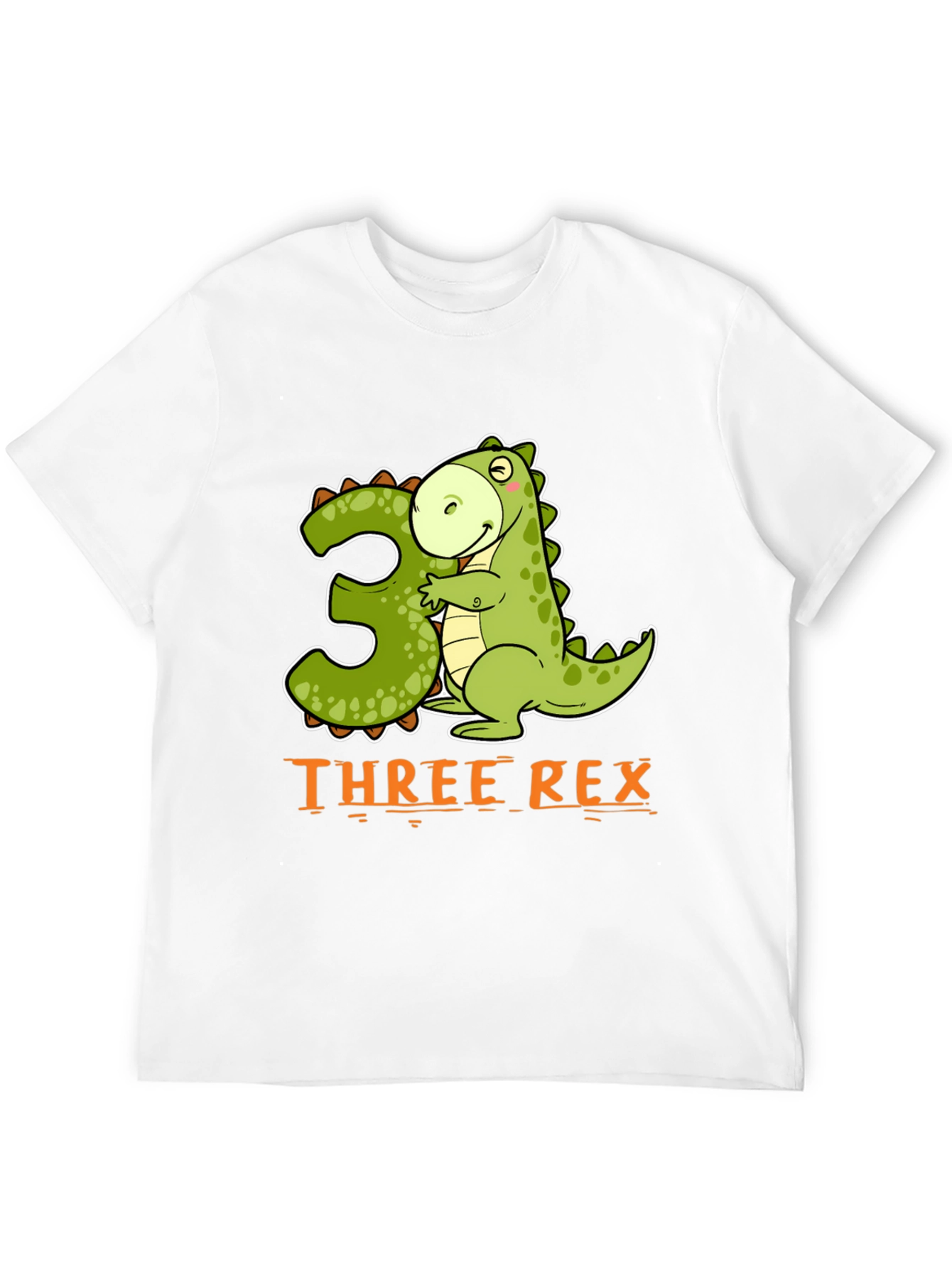 Three Rex Dinosaur Birthday T-Shirt