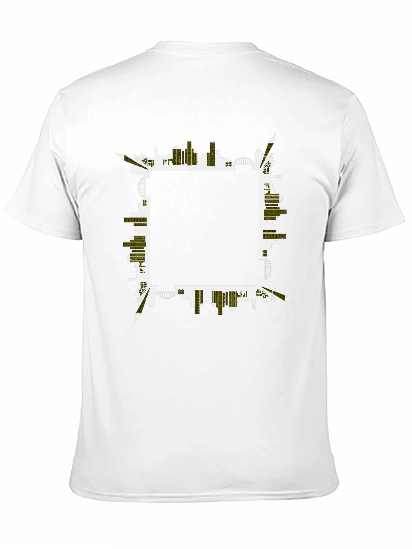 Urban Skyline Graphic Tee - Black