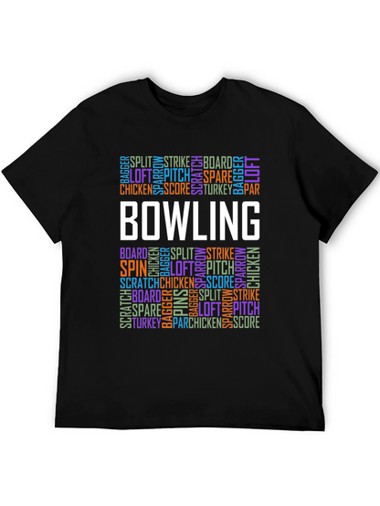 Bowling Word Art T-Shirt