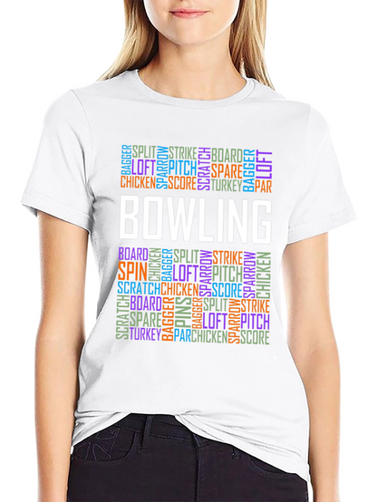 Bowling Word Art T-Shirt