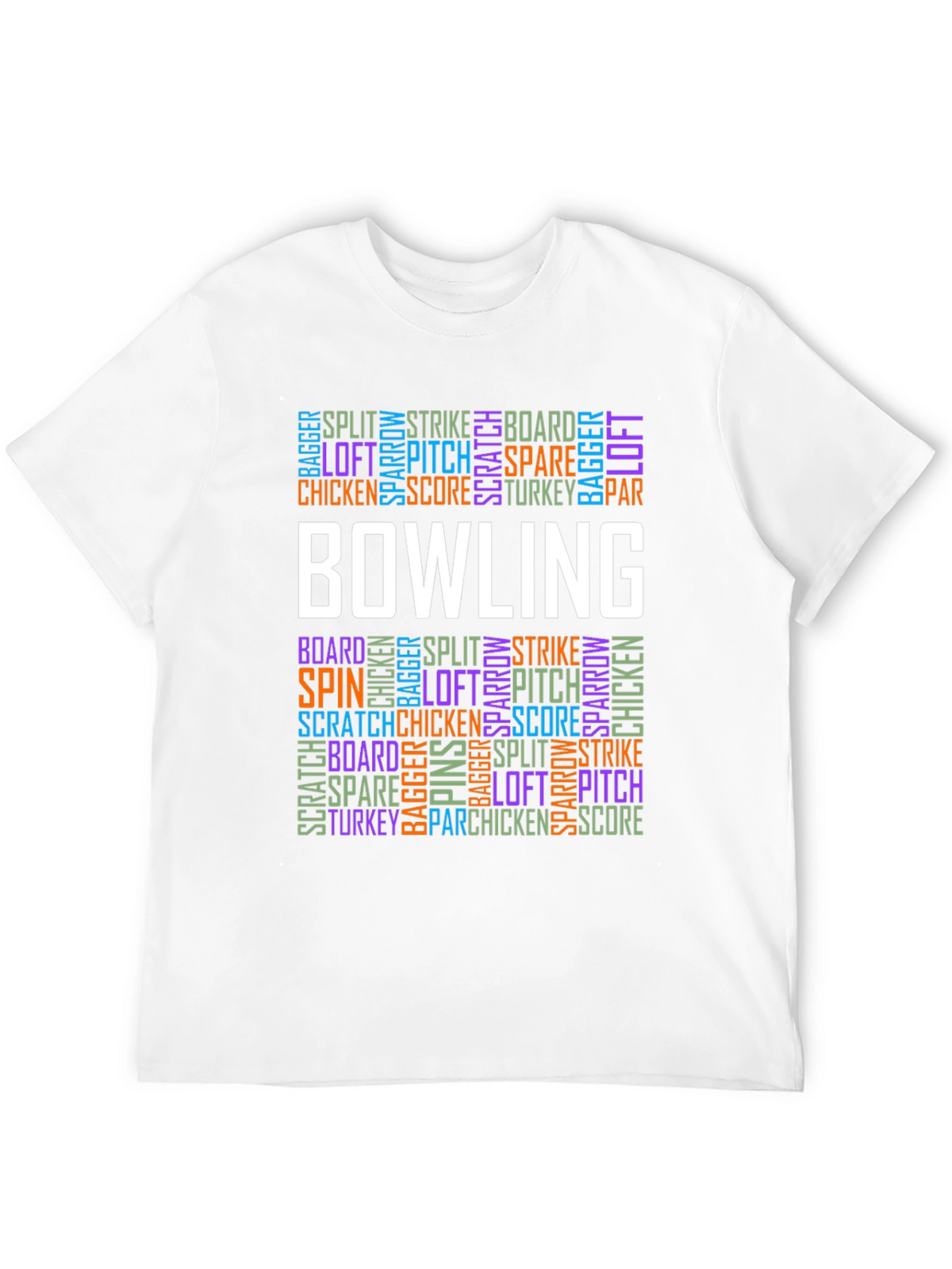 Bowling Word Art T-Shirt