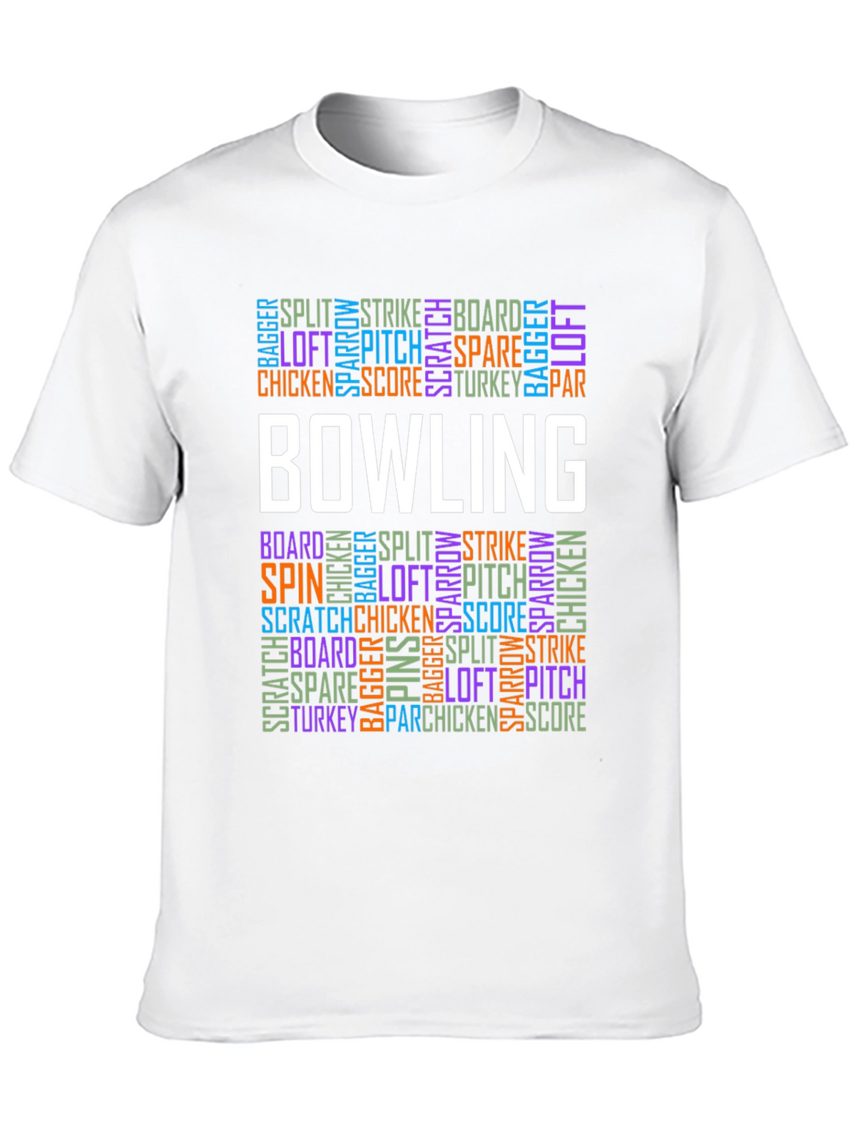 Bowling Word Art T-Shirt