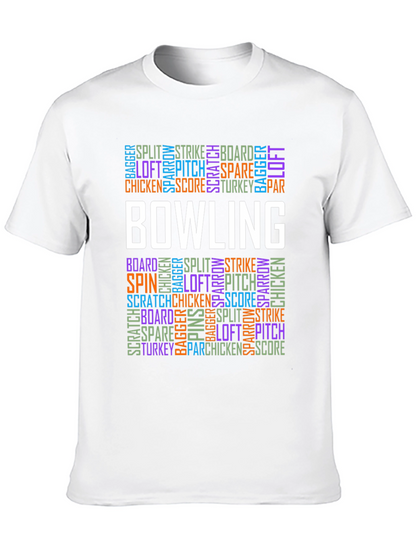 Bowling Word Art T-Shirt