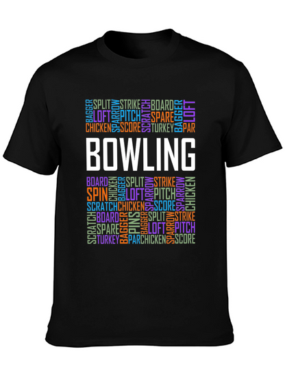 Bowling Word Art T-Shirt