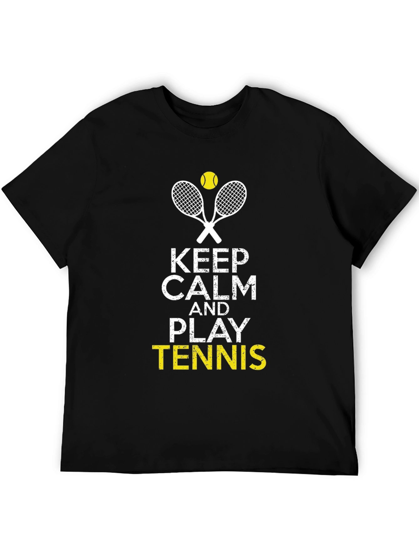 Keep Calm and Play Tennis Graphic Tee