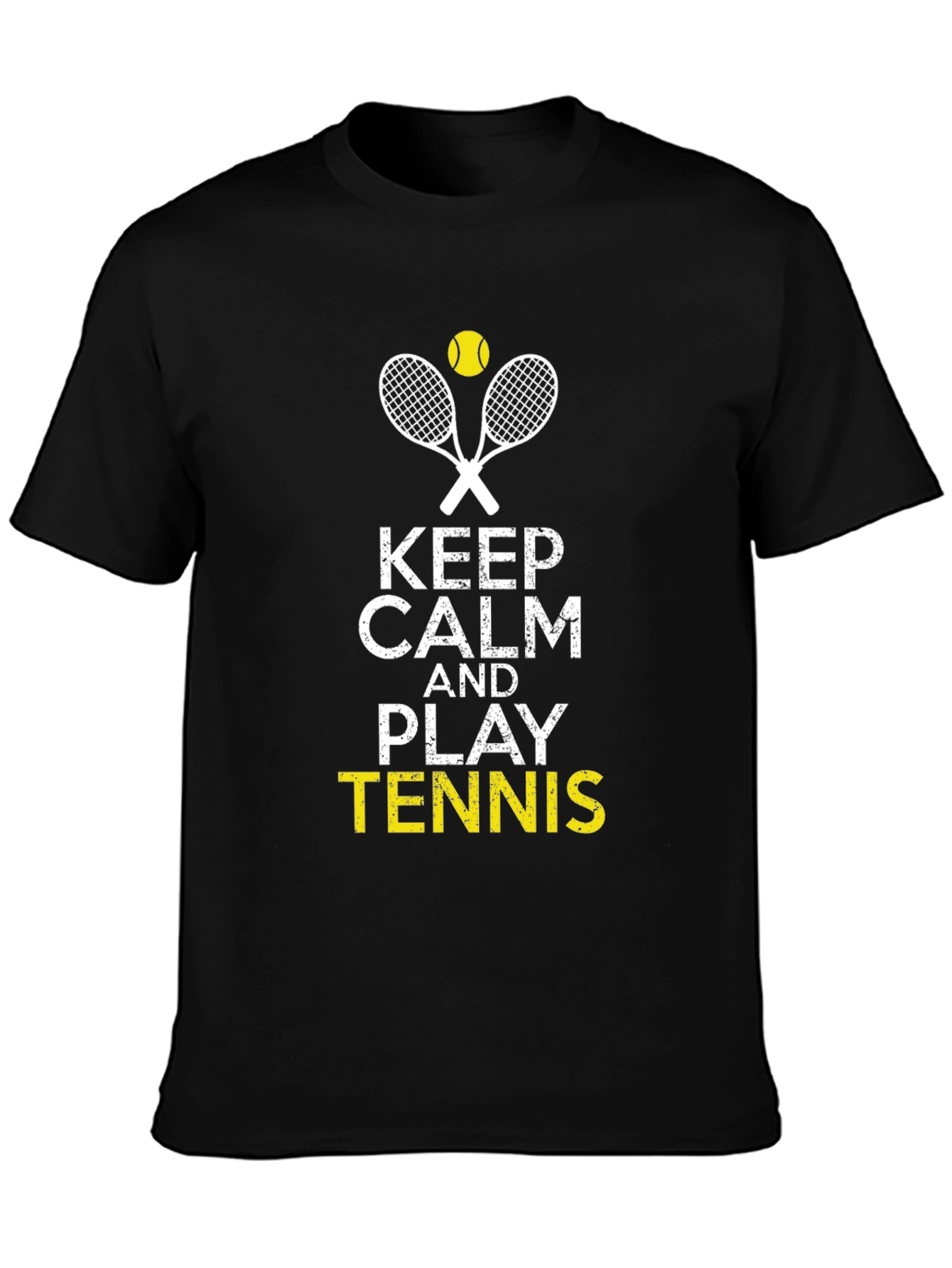 Keep Calm and Play Tennis Graphic Tee