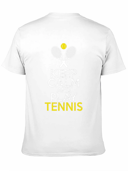 Keep Calm and Play Tennis Graphic Tee