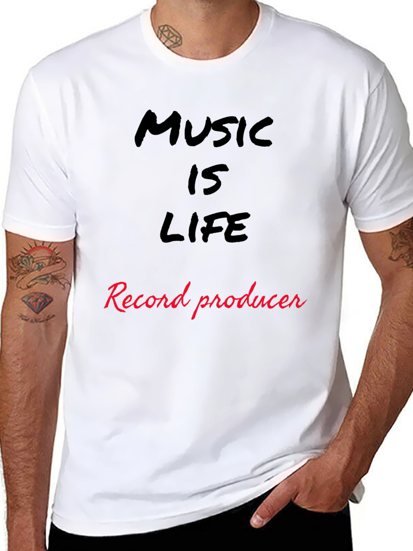 Music is Life Record Producer T-Shirt