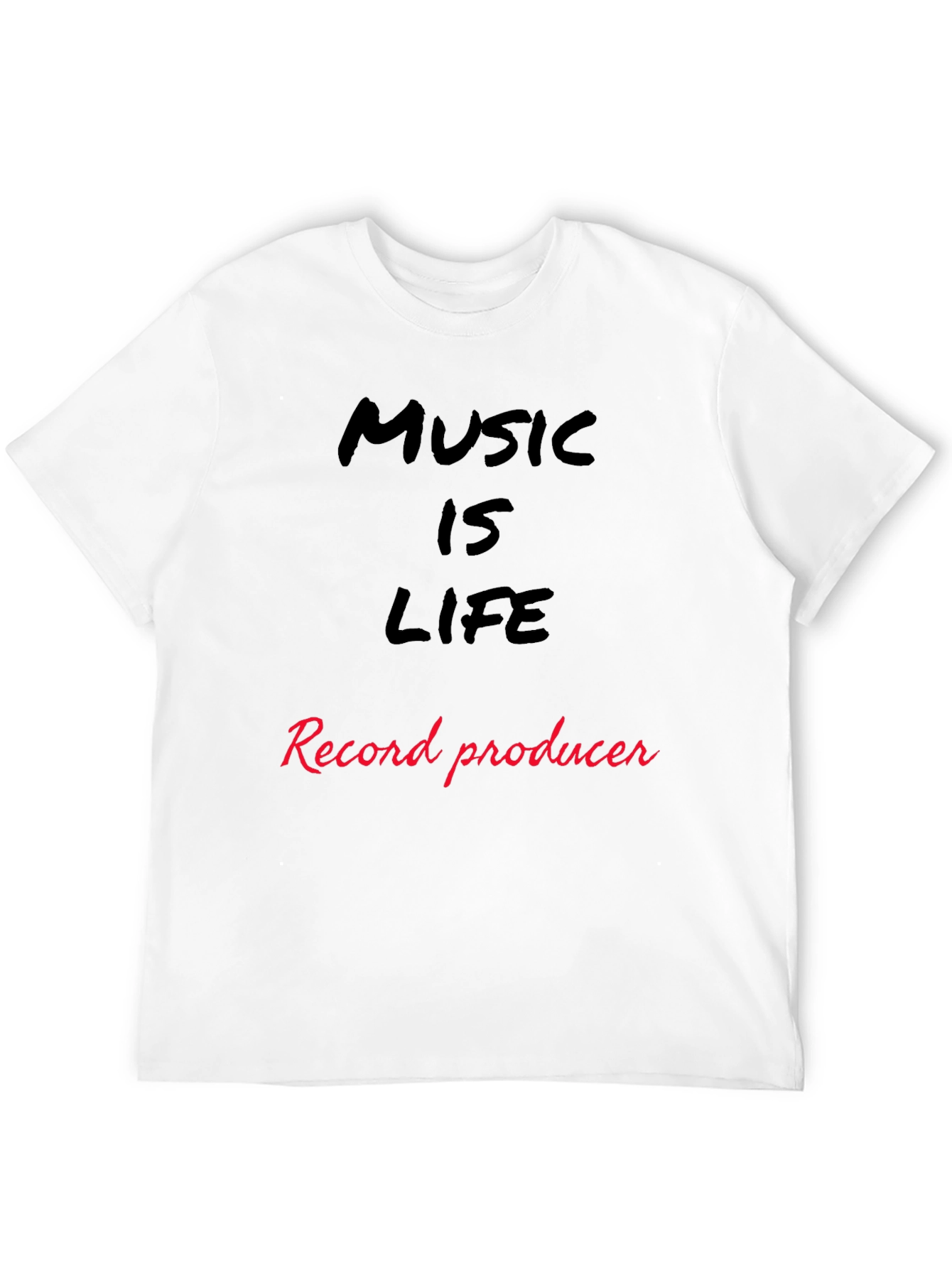 Music is Life Record Producer T-Shirt