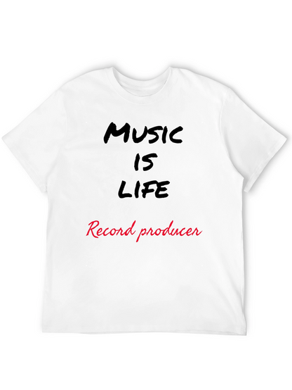 Music is Life Record Producer T-Shirt