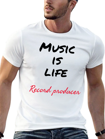 Music is Life Record Producer T-Shirt