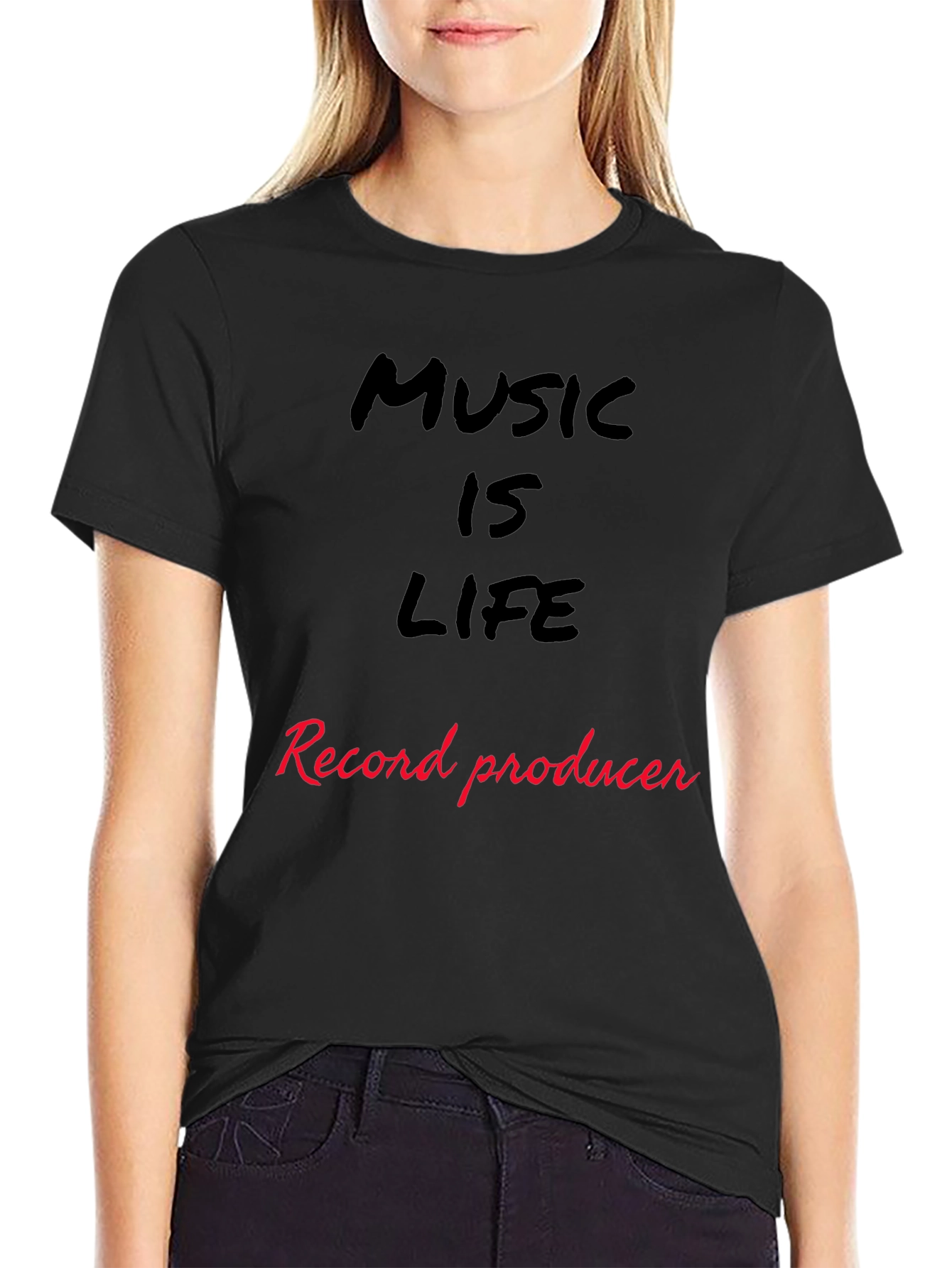 Music is Life Record Producer T-Shirt