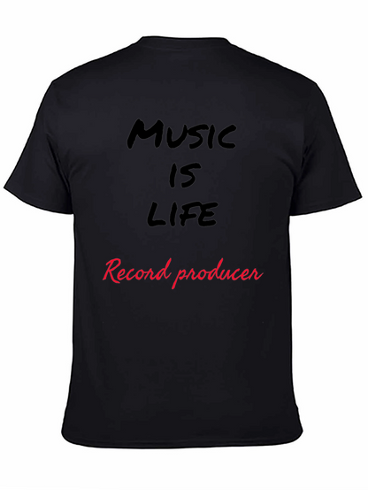 Music is Life Record Producer T-Shirt