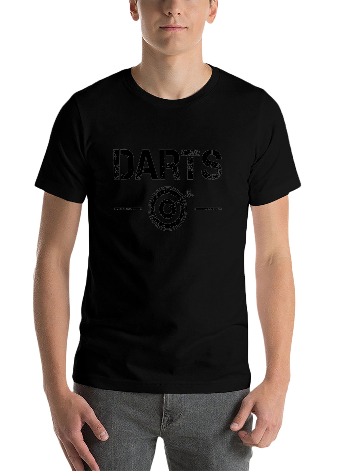 Darts Target Graphic Tee - Cool Sport Shirt