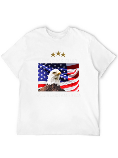 Patriotic Eagle & Flag T-Shirt - God Bless America