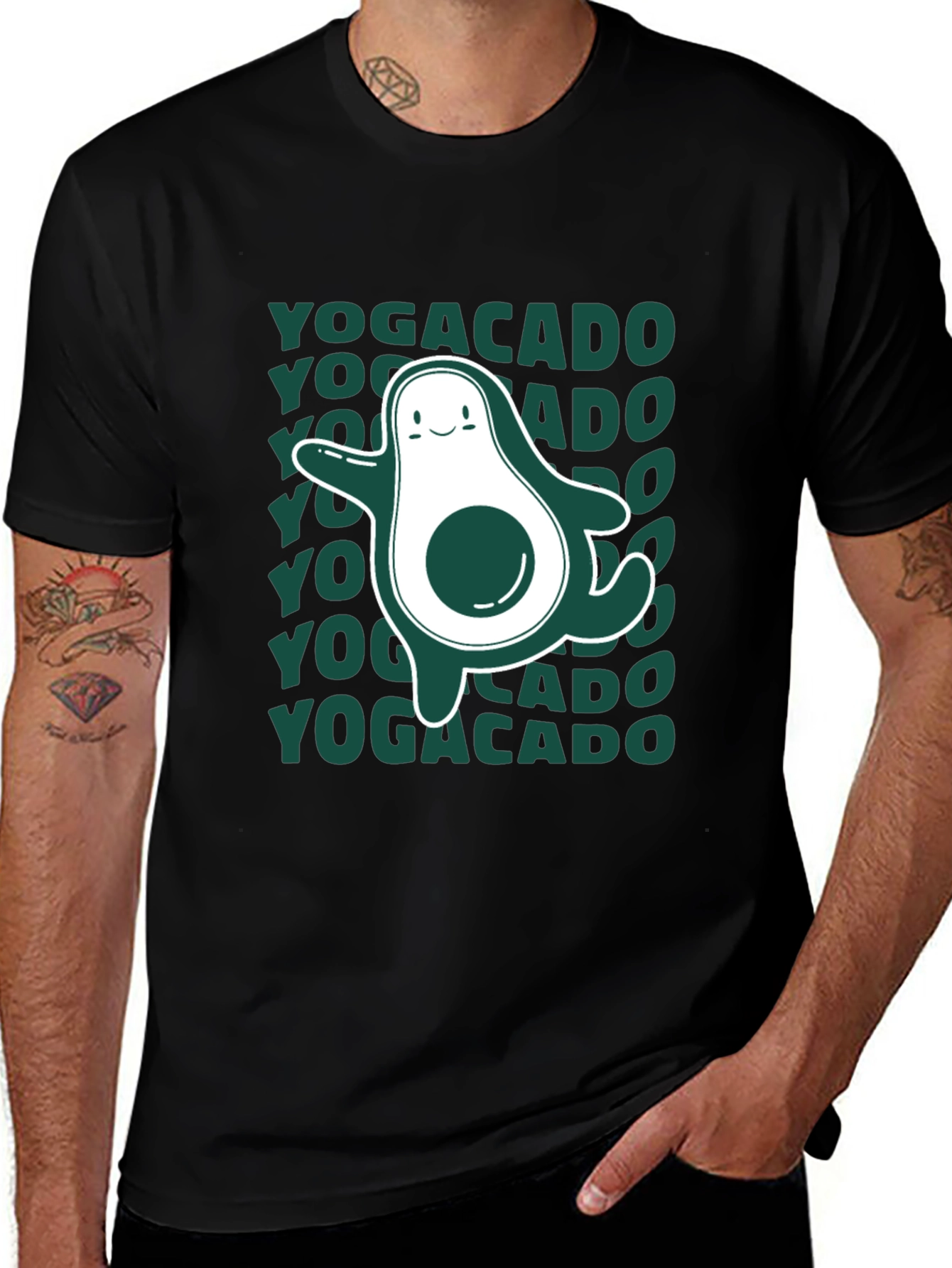 Yogacado Graphic Tee - Avocado Yoga Lover Shirt